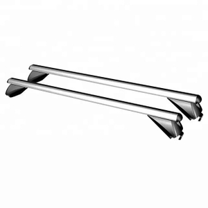 Baca universal de aluminio para vehículos con rieles de techo integrados TUV/GS