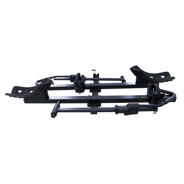  Portabicicletas montado en enganche inclinable ajustable de alta resistencia de 2 'para bicicletas eléctricas y bicicletas gordas 