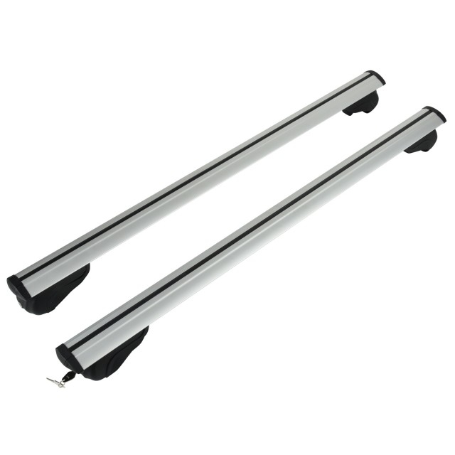 Barras transversales universales AERO para portaequipajes de techo de alta resistencia para rieles laterales integrados SUV
