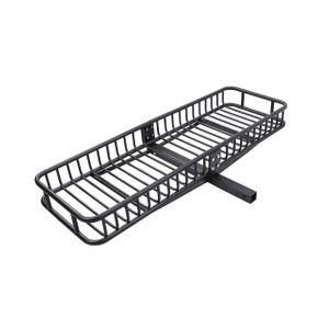 Portaequipajes de carga resistente plegable de acero montado en enganche de remolque de 2 pulgadas para SUV, furgonetas, vehículos recreativos y camiones 