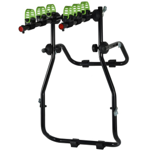 El mejor portabicicletas trasero de acero negro, fácil de instalar, compacto y plegable, para bicicletas de carretera Seden Max 3 con marco Irregular