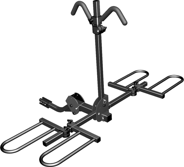 Portabicicletas con enganche de trinquete anti-bamboleo de 2 'para bicicletas eléctricas y bicicletas gruesas para autocaravanas, remolques y autocaravanas