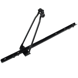 Portabicicletas para bicicleta de montaña, montaje fácil en acero negro, capacidad de carga para 1 bicicleta, 15kg, montado en el techo del coche