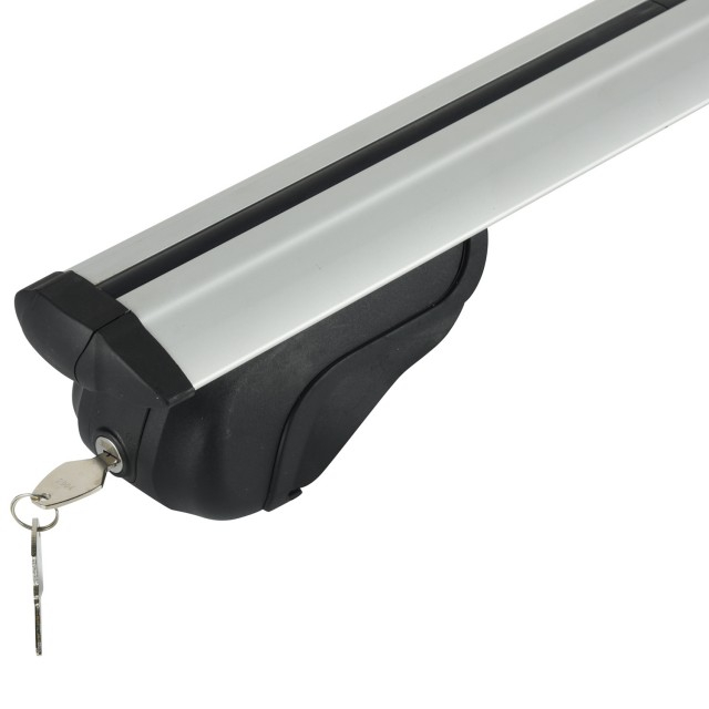 Barras transversales universales AERO para portaequipajes de techo de alta resistencia para rieles laterales integrados SUV