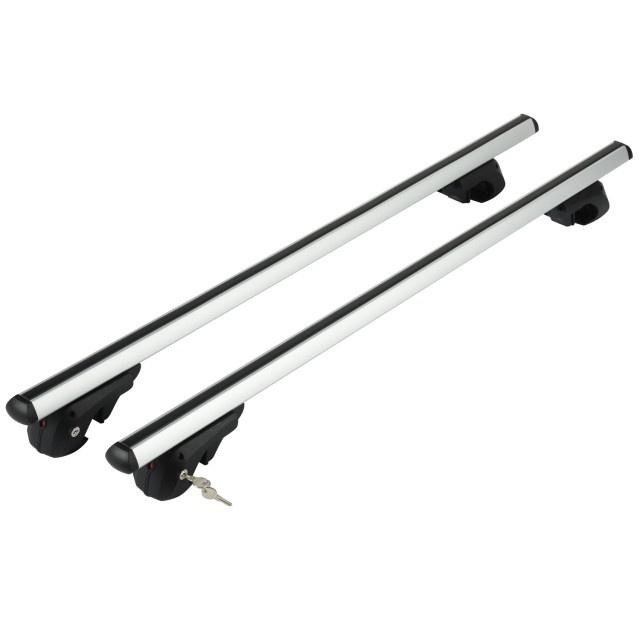 Portaequipajes superior para coche, resistente, antirrobo, ajustable, Universal, para barras transversales abiertas