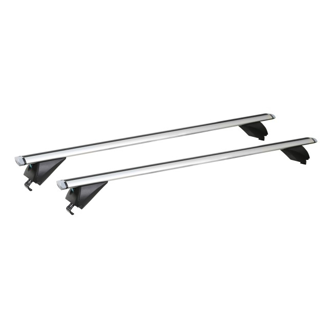 Portaequipajes AERO de carga máxima resistente de aluminio de 90 kg para riel de techo integrado TUV/GS