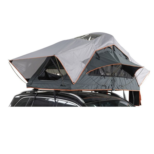 Carpa impermeable de Shell suave en la azotea del coche para acampar con tragaluces 