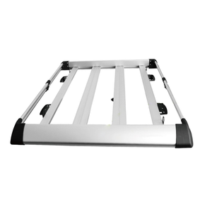 Portaequipajes de techo ajustable, resistente, con cerradura, portaequipajes de aluminio para camioneta SUV