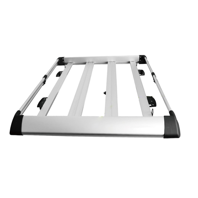 Portaequipajes de techo ajustable, resistente, con cerradura, portaequipajes de aluminio para camioneta SUV