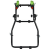 El mejor portabicicletas trasero de acero negro, fácil de instalar, compacto y plegable, para bicicletas de carretera Seden Max 3 con marco Irregular