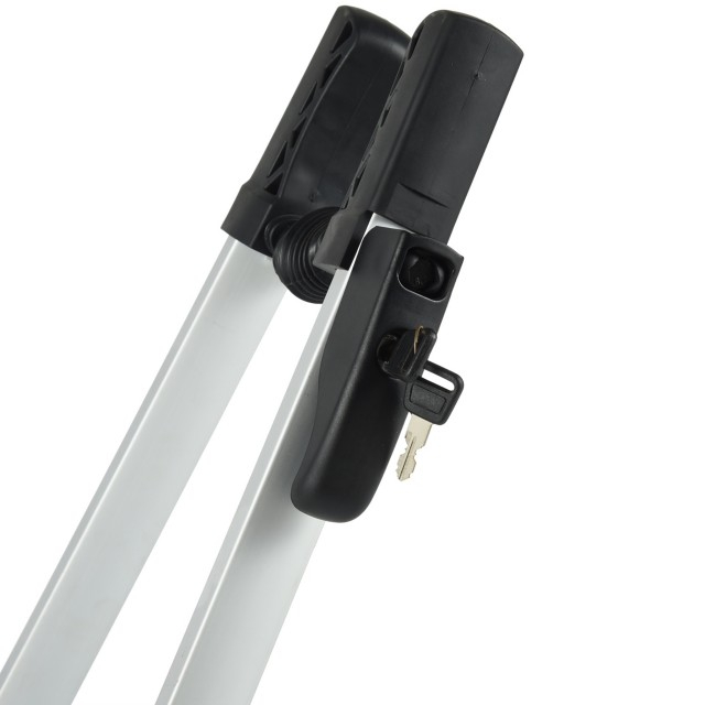 Sistema de transporte de techo para ciclismo, barra de techo vertical de fácil montaje, ligera, portabicicletas de techo montado en la parte superior, 1 bicicleta 